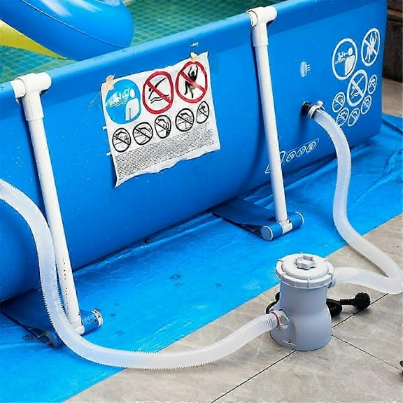 Electric pool pump with filtration system for pool water circulation