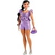 thumbnail image 1 of Disfraz de muñeca a la moda Barbie Deluxe Style #8 de color morado metalizado, 1 of 6