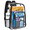 A-Black, variant on KOITHOT Heavy Duty Clear Backpacks Large Capacity Transparent Waterproof Backpacks for School Stadium College,Black