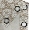 thumbnail image 5 of Ambesonne Floral Grommet Curtain, Vintage Tender Flora, 50" x 54", Camel White, 5 of 6