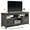 H, variant on Dextrus Farmhouse TV Stand up to 65 inch with Power Outlet, Media Console with Storage Shelves for Living Room, White and Black