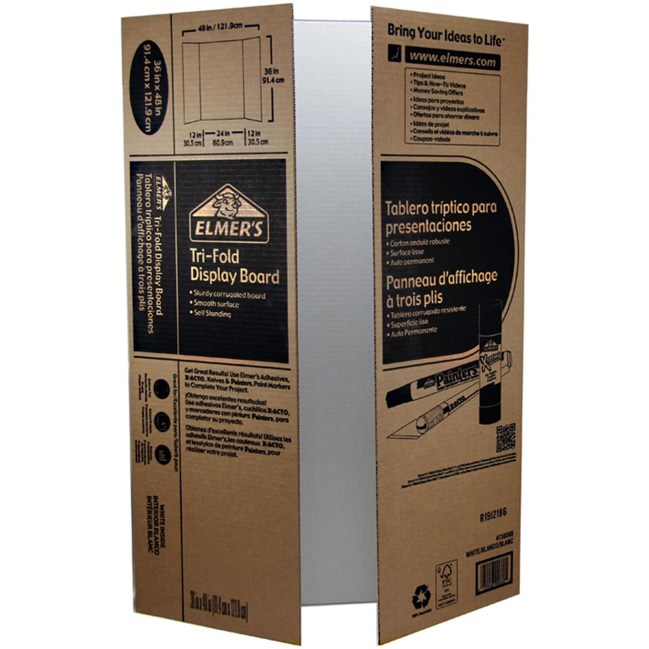 Elmer's® Thick Foam Board White 25bx – blackline supply