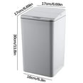 thumbnail image 3 of Momihoom Automatic Sensor Trash Can, Hands-Free Motion Activated Garbage Bin, Modern Waste Container for Kitchen and Bathroom, 3 of 6