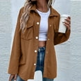 thumbnail image 6 of Shacket Women Casual Pockets Patchwork Shirt Jacket Long Sleeve For A Relaxed Utility Look Spring Jackets For Women, 6 of 9