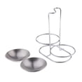 thumbnail image 5 of Home Kitchen Spoon Rest Holder Sunnimix Acero inoxidable tazones redondos dobles, 5 of 5