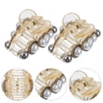 thumbnail image 3 of Miangastore 2 Pcs Fermoir Élégant Vintage Perle Décorative Barrette, 3 of 8