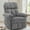 Grey, variant on YSICK Swivel Rocker Recliner Chair for Adults with Side Pockets Small Recliners for Small Spaces for Living Room, Nursery, Chenille, Beige