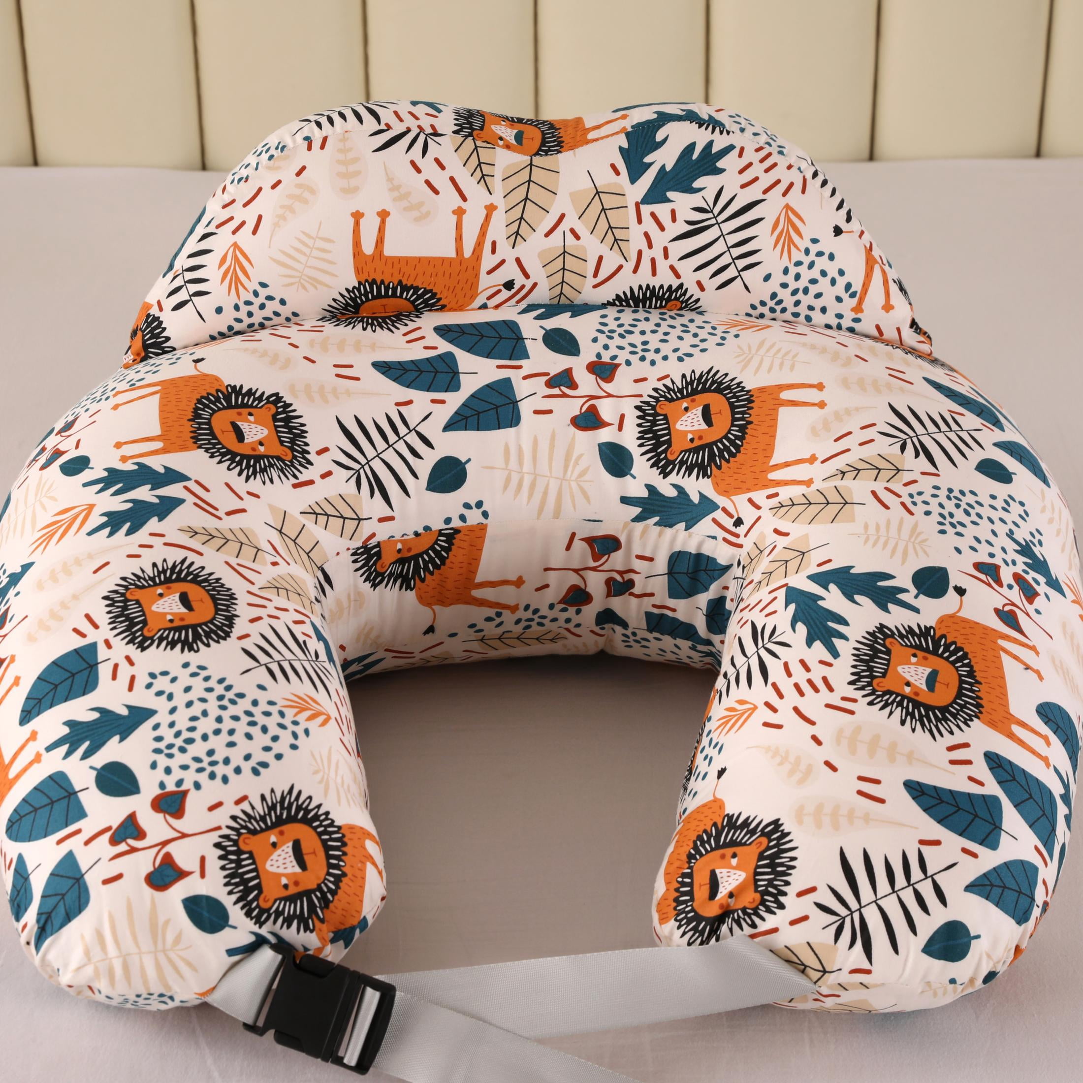 BATTOP Nursing Pillow for Breastfeeding, Plus Size Breastfeeding Pillow for More Support for Mom, with Removable Cover Adjustable Waist Strap, Feeding Pillow