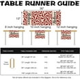 thumbnail image 3 of Christmas Peppermint Candy Table Runner, Red Xmas Believe Kitchen Dining Table Decoration, Winter Burlap Indoor Outdoor Home Decor Holiday Party Supply 13 x 36 Inches, 3 of 6