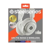 SteelSeries Arctis Nova 5 Wireless Multi-System Gaming Headset for PC, Switch and Mobile - White
