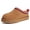Brown, variant on Women's Suede Fuzzy Slippers Winter House Shoes Cozy Mini Boots for Indoor Outdoor, Chestnut