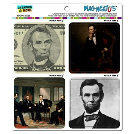 Refrigerator Picture Magnets (Graphics and More Abraham Abe Lincoln Pictures President Historical U.S. History Mag-Neato's Car Refrigerator Locker Vinyl Magnet)