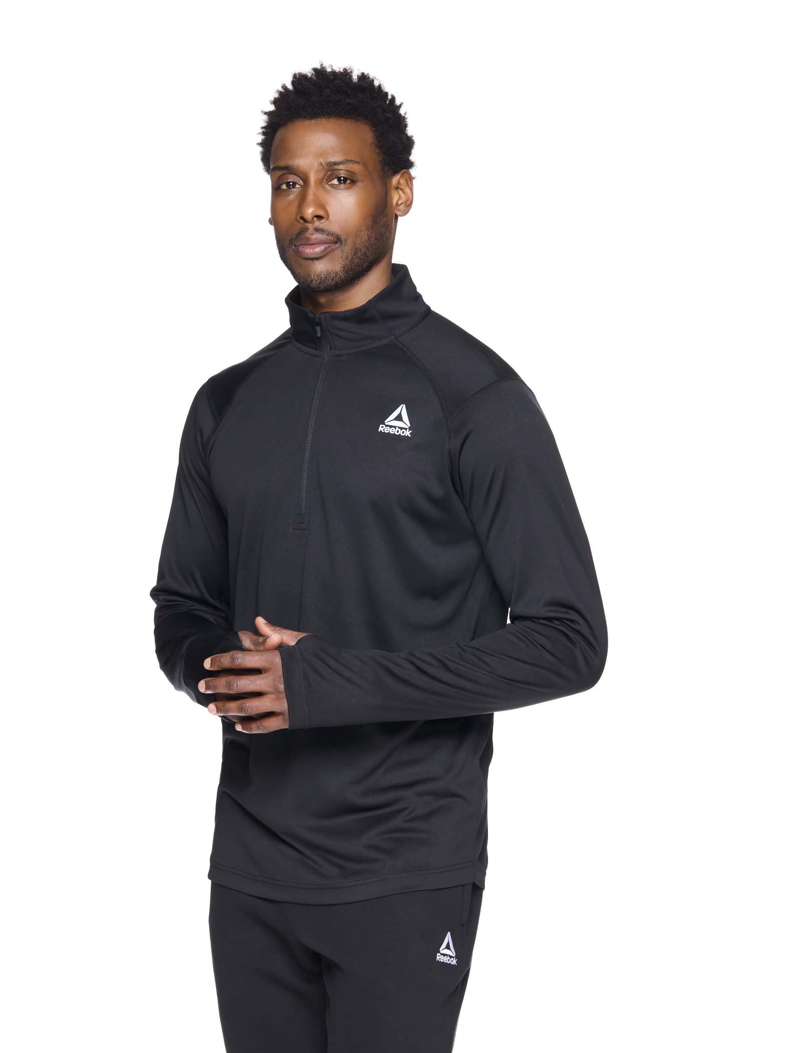 Reebok Men's Trail Quarter-Zip Active Pullover Sweatshirt, Sizes S-3XL