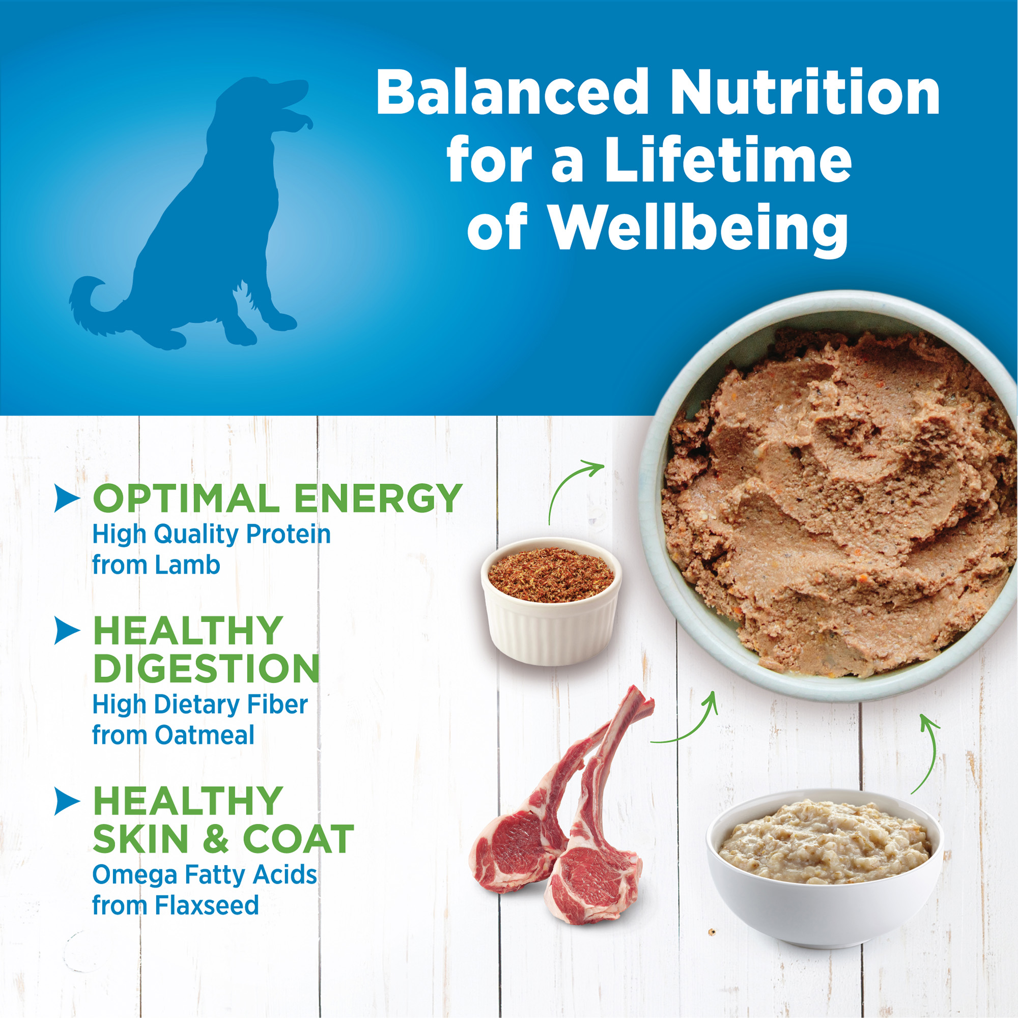 Wellness Simple Natural Wet Canned Limited Ingredient Dog Food, Lamb & Oatmeal, 12.5-Ounce Can (Pack of 12) - image 5 of 9