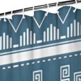 thumbnail image 3 of Blue Geometric Triangle Arrow Pattern Shower Curtain 72"x84" ,Bathroom Decorative Shower Curtains Set with 12 Hooks,Modern Waterproof Washable Shower Curtain, 3 of 6