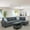 Dark Grey, variant on PonLiving 3 - Piece Upholstered Sectional Right Hand Facing