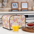 thumbnail image 6 of Fotbe Colorful Floral for Four Slice Toaster Cover, Fingerprint Protector, Super Soft Appliance Cover And Dust Cover,Bread Dust Cover & Fingerprint Protection, 6 of 7