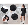 thumbnail image 5 of Rosvigor Womens Workout Tops Long Sleeve V Neck Tee Shirts Athletic Shirts Comfy Activewear Tops for Gym Running Yoga, 5 of 8