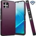 thumbnail image 5 of HR Wireless Shockproof Cell Phone Case for Revvl 7 5g Metkase Original Series, Purple, 5 of 6