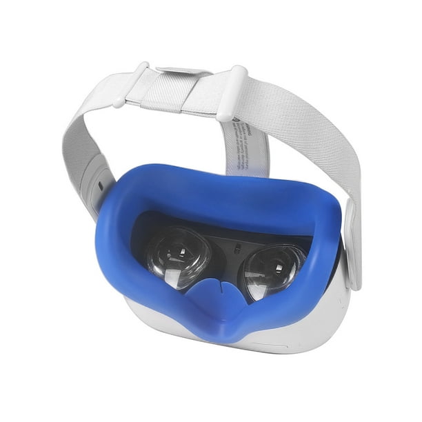 Protector facial de silicona para realidad virtual Meta/Oculus Quest 2, funda para auriculares de realidad virtual, almohadillas de repuesto impermeables y resistentes al sudor, accesorios para