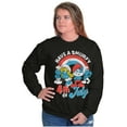 thumbnail image 4 of Retro Smurfs Cartoon 4th of July Unisex Plus Size Sweatshirt Brisco Brands 5X, 4 of 5