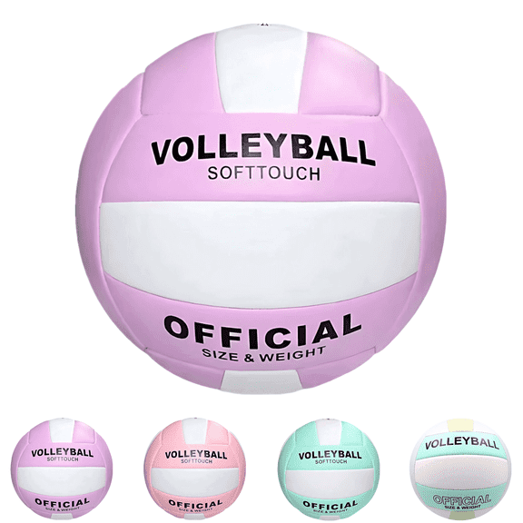 PLPPYFS Volleyball, Super Soft Volleyball Beach Volleyball Official Size 5 for Outdoor, Indoor, Pool, Gym, Training Premium Volleyball Equipment Durability Stability Sports Ball