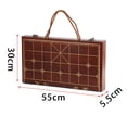 thumbnail image 2 of LeeQinersw Wooden Chess Board Without Pieces Strategy for Travel 21.65x11.81x2.17in, 2 of 8