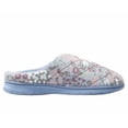 thumbnail image 4 of Dearfoams Women's Size Large (9/10) Indoor/Outdoor Slippers, Blue Floral, 4 of 7