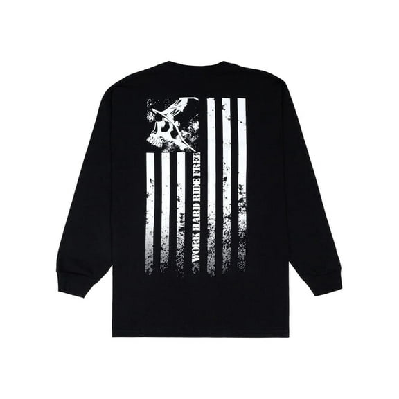 Metal Mulisha Men's Raha Work Hard Ride Free Long Sleeve T-shirt