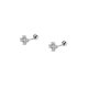thumbnail image 1 of Mini Cross S925 Sterling Silver Earrings, Women's Versatile Screw-Back Micro-Inlaid Dainty, 1 of 5