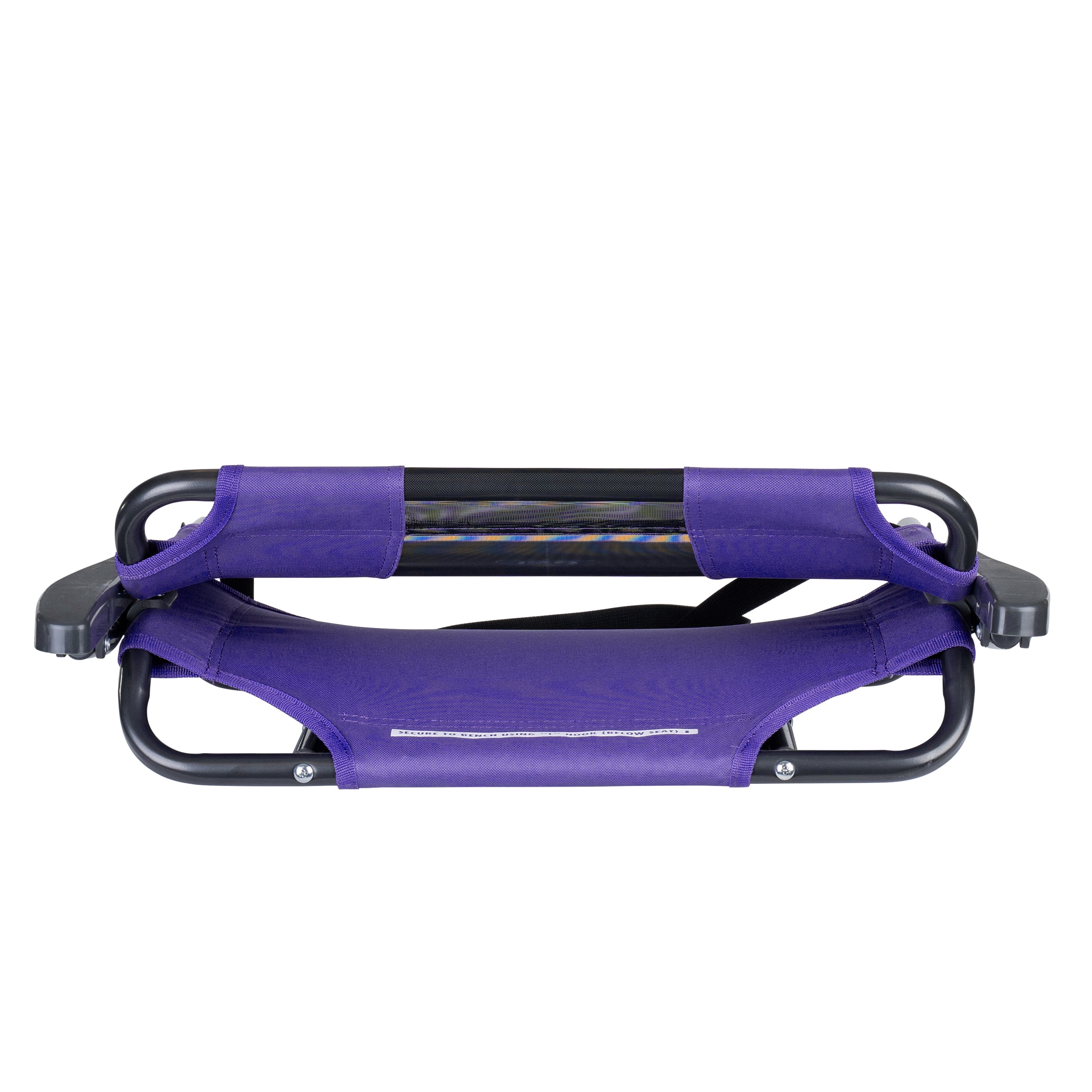 GCI Outdoor Big Comfort Stadium Seat with Armrests Purple Bleacher Chair for Back Support