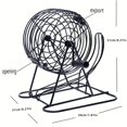 thumbnail image 6 of Deluxe Bingo Game Set with Metal Cage, Balls, Cards & Chips, Family Party Game Kit, 6 of 9
