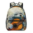 thumbnail image 1 of Fotbe Dog Guitar Starry Night Mochila Casual con Estampado para Escuela, Viajes y Actividades al Aire Libre - Duradera, Ligera y Cómoda, 1 of 5