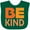Green, variant on Be Kind Logo in Orange Boys or Girls Baby Bib