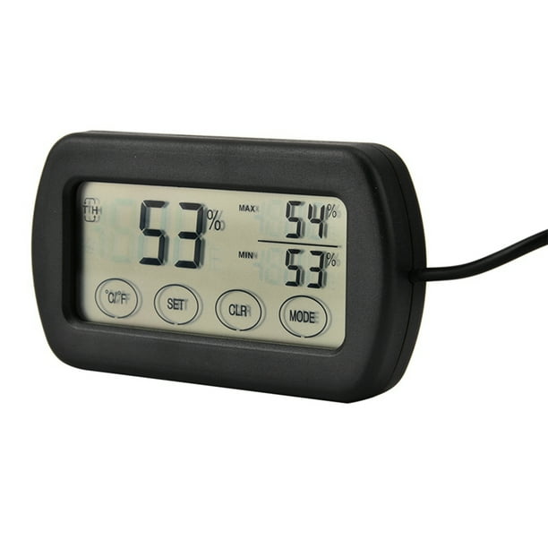 Pantalla LCD Incubadora de huevos Tanque de reptiles Termómetro digital Higrómetro