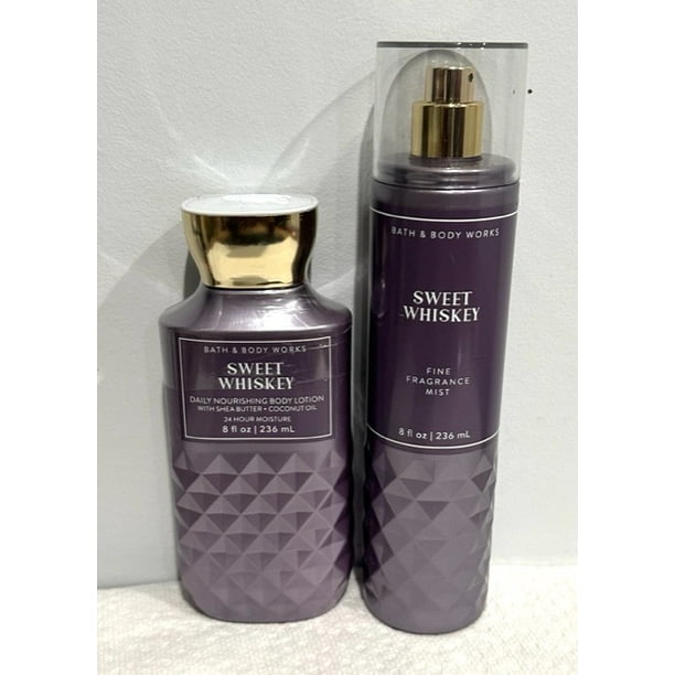 Bath & Body Works Sweet Whiskey Duo (Body Lotion 8 fl oz & Fragrance