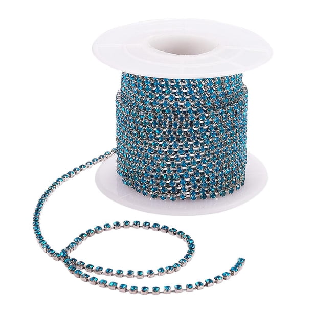 Cinta de de Imitación de Cristal Yardas, 2mm, Adorno de de Imitación, Cadena de Apliques de de Imitación, Manualid Hugo joyería de cadena de diamantes de imitación DIY