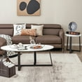 thumbnail image 3 of Costway Moderne Table Basse Ensemble de 2 Faux Marbre Ensemble de Table d'Imbrication pour Salon Bureau, 3 of 10