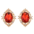 thumbnail image 4 of GUOOL Lot de 10 Boutons à Dos Plat Boutons Ornements de Robe de Mariée Strass pour Rouge, 4 of 9