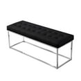 thumbnail image 4 of Posh Living Foster Faux Leather Bench in Black/Chrome, 4 of 8