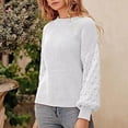 thumbnail image 7 of Heisall Womens Sweaters Fall Winter Long Sleeve Round Neck Loose Fit Pullover Knit Casual Solid Color, 7 of 7