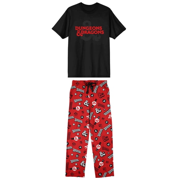 Dungeons & Dragons Logo Men's 2-Pack Pajama Set