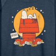 thumbnail image 3 of Peanuts - Snoopy Halloween Dog House - Women's Lightweight French Terry Long Sleeve Shirt, 3 of 6