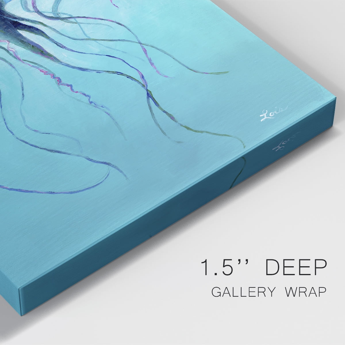 Jelly Fish Premium Gallery Wrapped Canvas - Ready to Hang