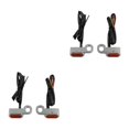 thumbnail image 1 of Justharion Durable 2Pc LED Turn Signal Indicator Lights for Touring Long-lasting Performance Silver Orange 28mm 2Set, 1 of 6