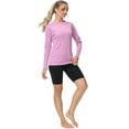 thumbnail image 5 of Weilanxin Women's UPF 50+ Sun Shirts Long Sleeve UV Protection Rash Guard Lightweight Quick Dry SPF Hiking Tops Outdoor Purple L, 5 of 8
