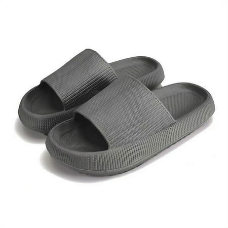 

Shower Shoes Slides Sandals Women Men House Slippers Size W 8.5-9.5 M 7-8 Grey 40-41