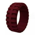 thumbnail image 1 of CUITING Finger Ring Rubber Band Ring Silicone Rings Tire Pattern Wedding Men Breathable➳-01 green-10, 1 of 9