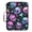 Neon Skulls and Stars, variant on Haosy Accordion File Organizer Zipper Binder 500 Sheet 6-Tab Expanding File Folder Multi-Pocket 1.2 Inch 3 Ring Soft Color Striped