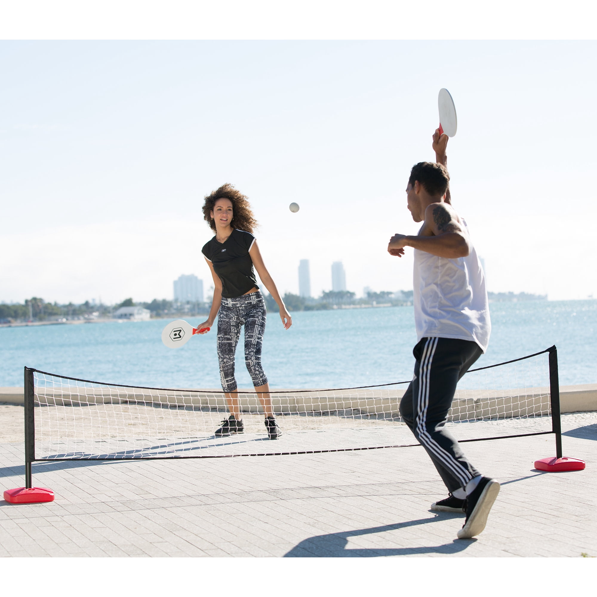 Wicked Big Sports: Paddle Battle Set - Oversized Ping Pong & Pickleball Outdoor Game Kit, 2 Players, Sports Activity For Yard-Beach-Park-Tailgating